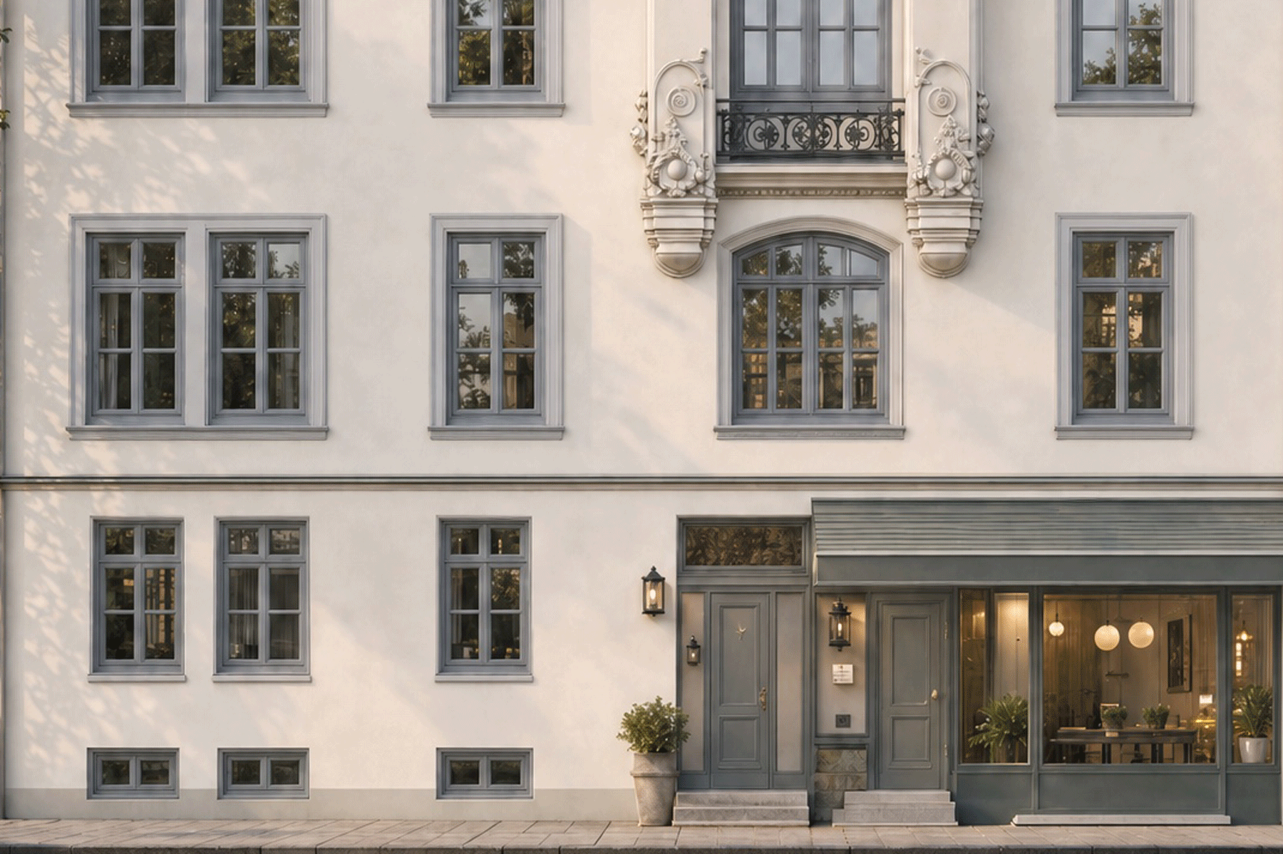 Stuckfassade Ismaninger Straße 82