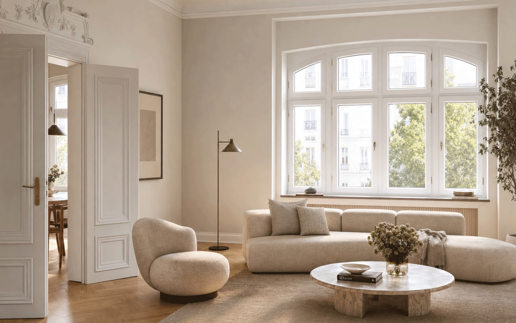 Sanierter Altbau-Wohnraum